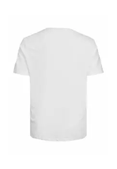 Принт на футболке LOGO PLUS SIZE RUNDHALS KURZARM 2PACK CORP Jack & Jones, белый