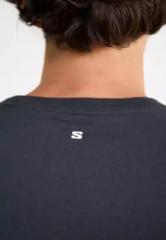 Принт на футболке LOGO TEE UNISEX Salomon, черный