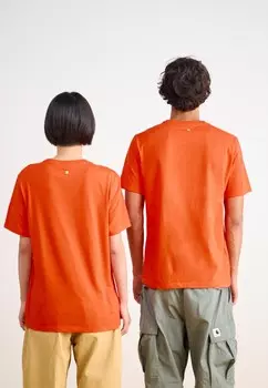 Принт на футболке LOGO TEE UNISEX Salomon, красный