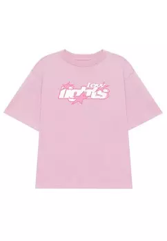Принт на футболке LUCKY 7 LOW LIGHTS STUDIOS, розовый