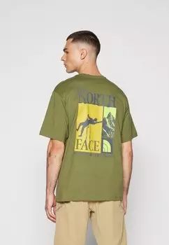 Принт на футболке MENS TEE RELAXED VINTAGE ARCHIVE UNISEX The North Face, зеленый