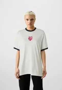 Принт на футболке MERCURY RINGER TEE UNISEX Quiksilver, белый