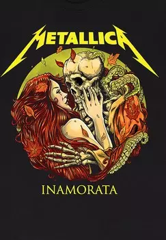 Принт на футболке Metallica Inamorata Henry Tiger, черный