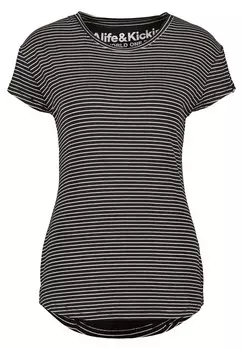 Принт на футболке Mimmyak alife & kickin, черный