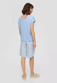 Принт на футболке MIT BINDEDETAILS s.Oliver, синий