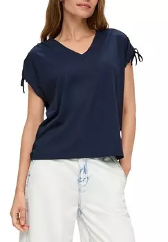 Принт на футболке MIT BINDEDETAILS s.Oliver, синий