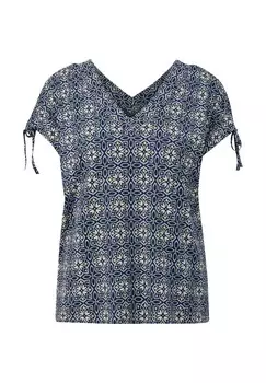 Принт на футболке MIT BINDEDETAILS s.Oliver, темно-синий