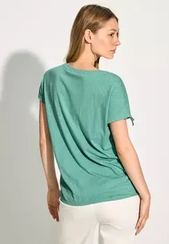 Принт на футболке MIT BURN-OUT MUSTER Cecil, неоновый зеленый