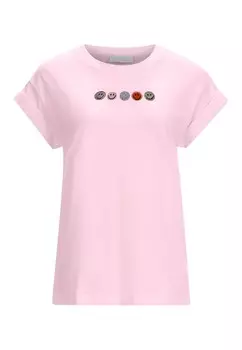 Принт на футболке MIT CREW-NECK Rich & Royal, розовый