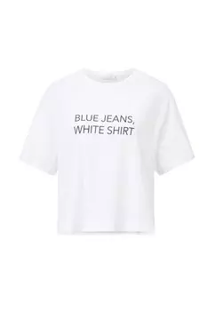 Принт на футболке MIT CREW-NECK UND SCHRIFTZUG Rich & Royal, белый