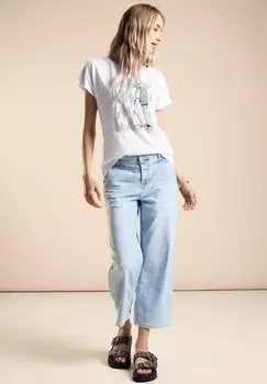 Принт на футболке MIT LADY PRINT Street One, белый