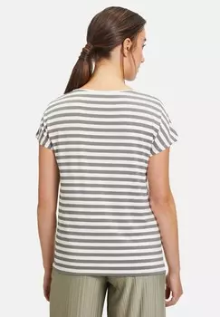 Принт на футболке MIT RUNDHALSAUSSCHNITT Cartoon, хаки