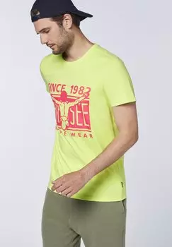 Принт на футболке Mit Rundhalsausschnitt Chiemsee, зеленый