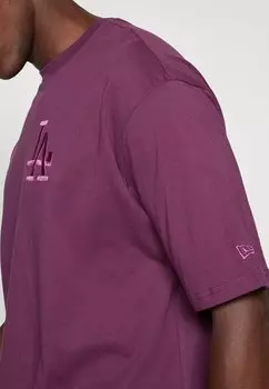 Принт на футболке MLB LOS ANGELES DODGERS LEAGUE ESSENTIALS TEE New Era, фиолетовый