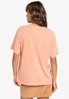 Принт на футболке MOONLIGHT SUNSET Roxy, розовый