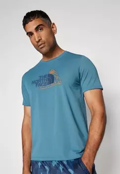 Принт на футболке MOUNTAIN FOUNDATION TEE The North Face, синий