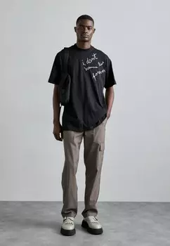 Принт на футболке MSGM, черный