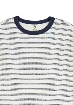 Принт на футболке Msli by GREEN COTTON, бальзамно-кремовый ночной синий