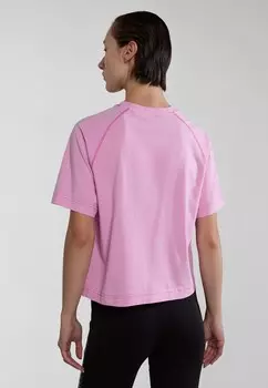 Принт на футболке Napapijri, розовый