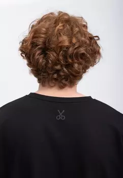 Принт на футболке NEUVEX, OVERSIZE KAFT, черный