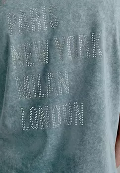 Принт на футболке Next, синий