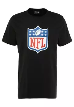 Принт на футболке Nfl Shield Back To Black Tee New Era, черный