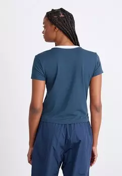 Принт на футболке Nike, синий