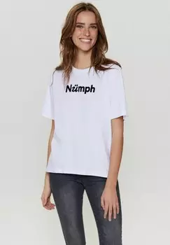 Принт на футболке Nmph, белый