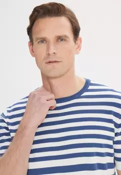 Принт на футболке O Collar AC&CO / ALTINYILDIZ CLASSICS, светло-синий