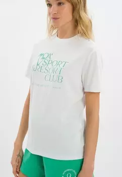 Принт на футболке OCEANSAPART, белый