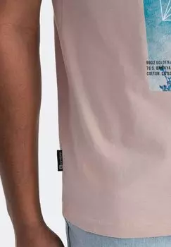 Принт на футболке Ombre, розовый