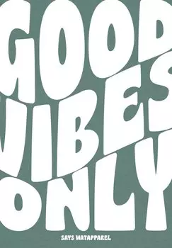 Принт на футболке Only watapparel, зеленая бухта