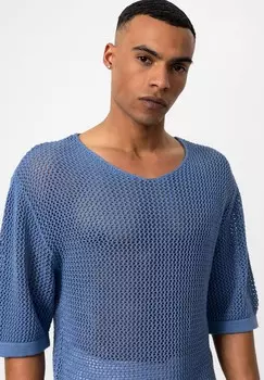 Принт на футболке PAGO -TRANSPARENT Antioch, синий