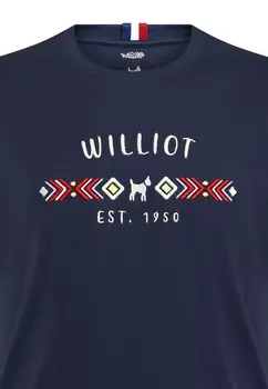 Принт на футболке PATTERSON Williot, темно-синий