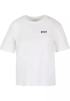 Принт на футболке PEACE HAND Mister Tee, белый