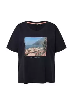 Принт на футболке PHOTO GRAPHIC SHORT SLEEVE Ulla Popken, темно-синий