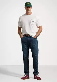 Принт на футболке POLO BEAR JERSEY T-SHIRT Ralph Lauren, белый