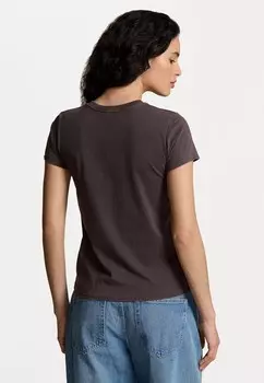 Принт на футболке POLO BEAR LOGO COTTON JERSEY T-SHIRT Ralph Lauren, черный