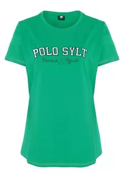 Принт на футболке Polo Sylt, зеленый