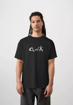 Принт на футболке QUIK LIQUID UNISEX Quiksilver, черный
