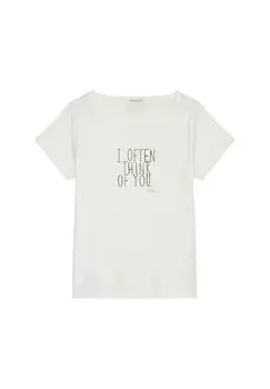 Принт на футболке REGULAR Marc O'Polo, кремовый