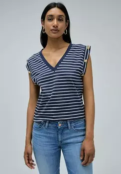 Принт на футболке REGULAR Salsa Jeans, синий