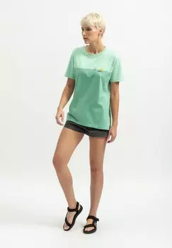 Принт на футболке REISEN KAFT, мята