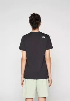 Принт на футболке RELAXED EASY TEE The North Face, черный
