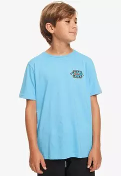 Принт на футболке Retro Wave Quiksilver, синий