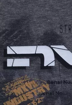 Принт на футболке ROUND NECK Gabbiano, темно-синий