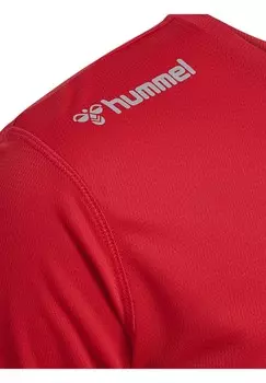 Принт на футболке RUN Hummel, красный