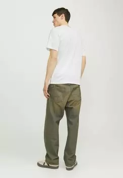 Принт на футболке Rundhals Jack & Jones, кремовый