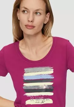 Принт на футболке s.Oliver, сирень