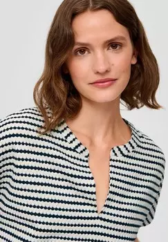 Принт на футболке s.Oliver, темно-синий